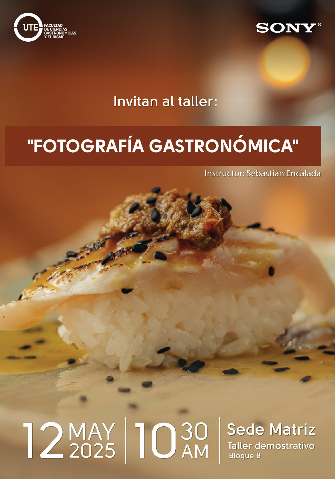 Taller de fotografia gastronomica con SONY