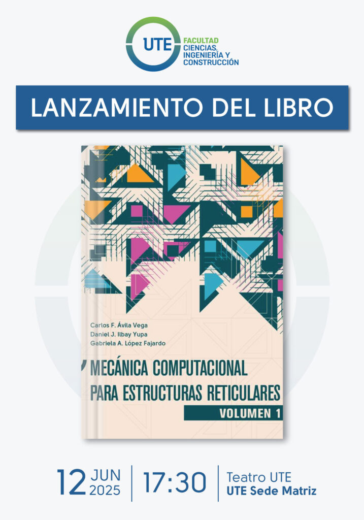 libro "Mecánica Computacional para Estructuras Reticulares" - UTE