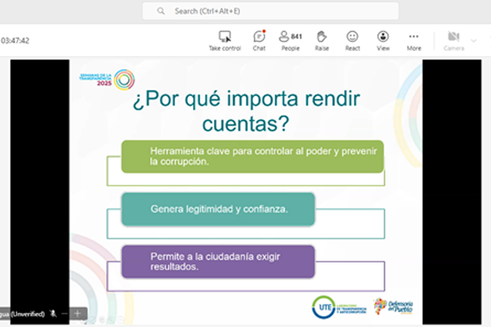 transparencia y rendición de cuentas defensoria - UTW