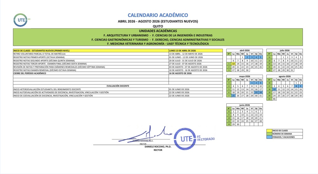 Calendario académico