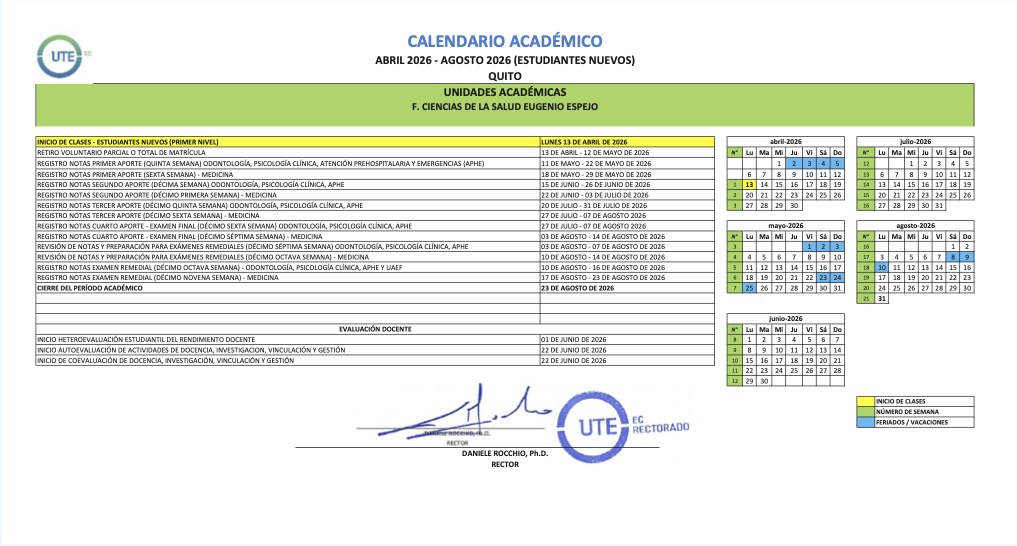 Calendario académico